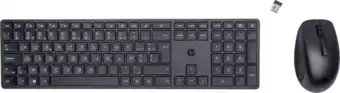 Coolblue HP 650 Draadloos Toetsenbord en Muis set Zwart Azerty aanbieding