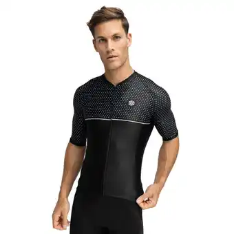 Decathlon Heren Wielrennen wielershirt korte mouw M2 Mount Evans Zwart aanbieding