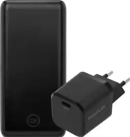 Coolblue BlueBuilt Powerbank met Snelladen 20.000 mAh + Oplader 30W Zwart aanbieding