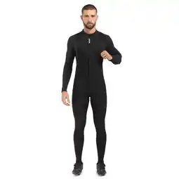 Decathlon Heren Wielrennen lange winterfietsbroek DW Troms SIROKO Zwart aanbieding