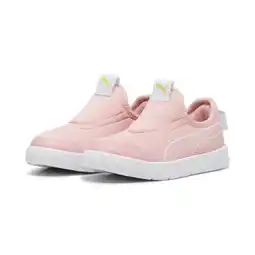 Decathlon Courtflex v3 sneakers voor kinderen PUMA Peach Smoothie Icy Blue Pink aanbieding