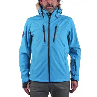 Decathlon Softshell jas met imitatiebont Peak Mountain Casada aanbieding