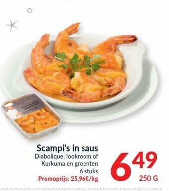 Intermarché Scampi's in saus 250g aanbieding