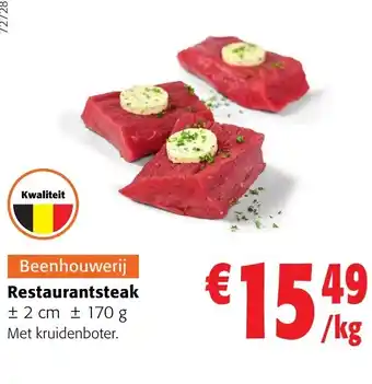 Colruyt Restaurantsteak aanbieding