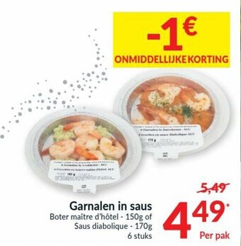 Intermarché Garnalen in saus aanbieding