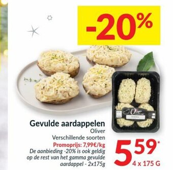 Intermarché Gevulde aardappelen 4x175g aanbieding