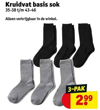 Kruidvat Kruidvat basis sok aanbieding