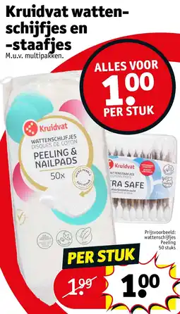Kruidvat Kruidvat wattenschijfjes en -staafjes aanbieding