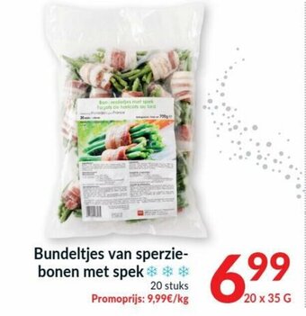 Intermarché Bundeltjes van sperziebonen met spek 20x35g aanbieding