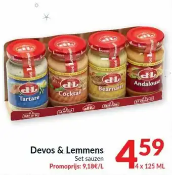 Intermarché Devos & Lemmens 4x125ml aanbieding