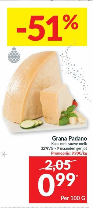 Intermarché Grana Padano 100g aanbieding