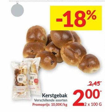 Intermarché Kerstgebak Verschillende soorten 2x100g aanbieding