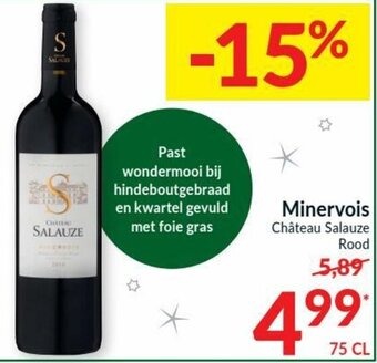 Intermarché Minervois Chateau Salauze Rood aanbieding