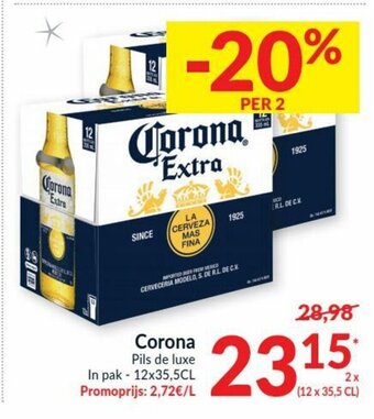 Intermarché Corona Pils de luxe aanbieding
