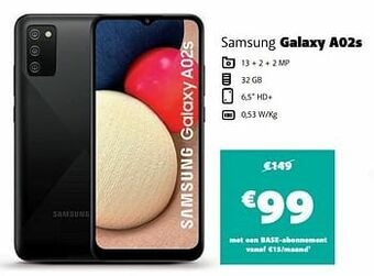 Base Samsung galaxy a02s aanbieding