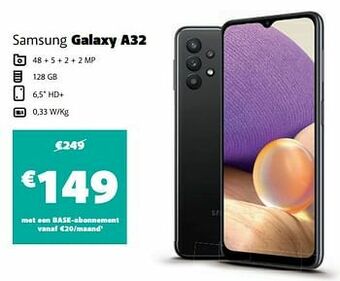 Base Samsung galaxy a32 aanbieding