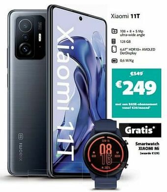 Base Xiaomi 11t aanbieding