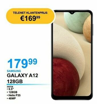 VCD Samsung galaxy a12 128gb aanbieding