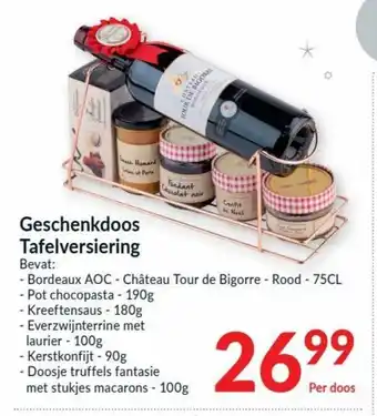 Intermarché Geschenkdoos Tafelversviering aanbieding