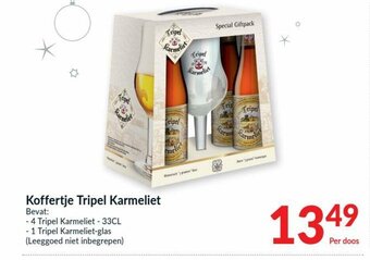 Intermarché Koffertje Tripel Karmeliet aanbieding