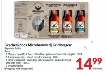 Intermarché Geschenkdoos Microbrouwerij Grimbergen aanbieding