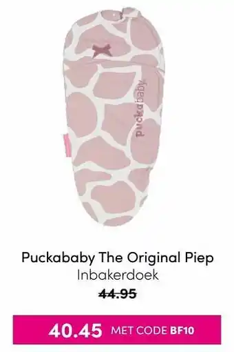Baby & Tiener Puckababy the original piep inbakerdoek aanbieding