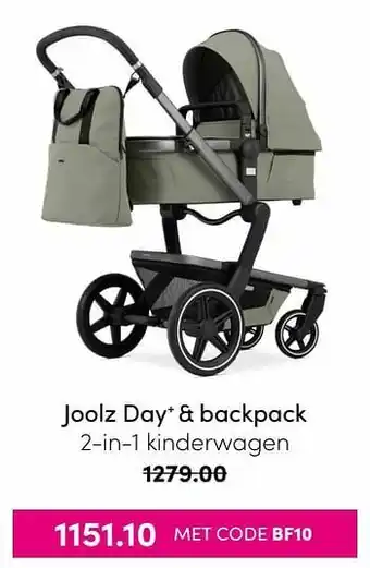 Baby & Tiener Joolz day+ + backpack 2-in-1 kinderwagen aanbieding
