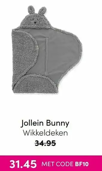 Baby & Tiener Jollein bunny wikkeldeken aanbieding