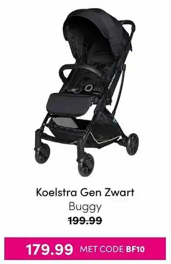 Baby & Tiener Koelstra gen zwart buggy aanbieding