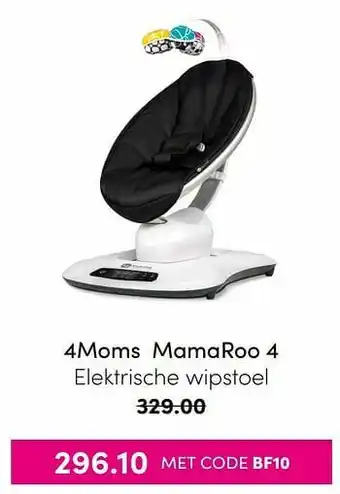 Baby & Tiener 4moms mamaroo 4 elektrische wipstoel aanbieding