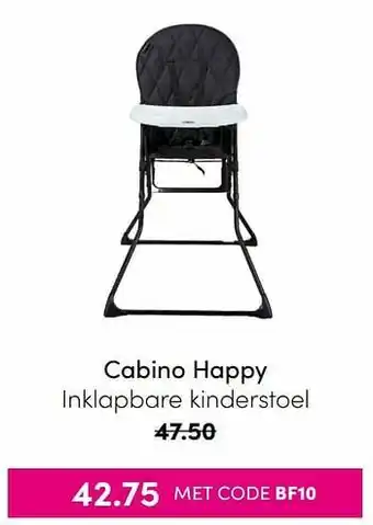 Baby & Tiener Cabino happy inklapbare kinderstoel aanbieding
