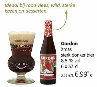 Colruyt Gordon xmas sterk donker bier aanbieding