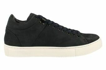 Berca Shoes Cafe Moda Sneaker Laag Heren Volledig Leder - Blauw aanbieding