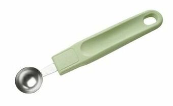 Makro Fackelmann Fruit-/meloenboor Ecolution 18 cm muntgroen/lichtgrijs aanbieding