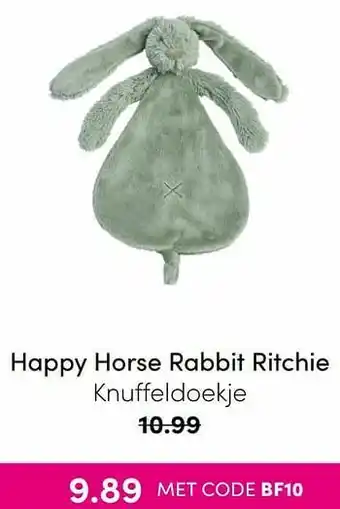 Baby & Tiener Happy horse rabbit ritchie knuffeldoekje aanbieding