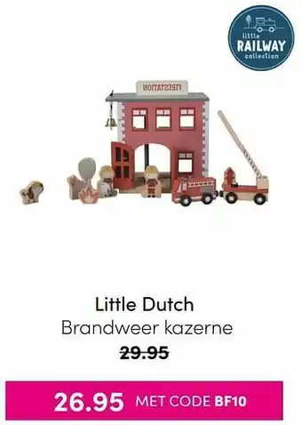 Baby & Tiener Little dutch brandweer kazerne aanbieding