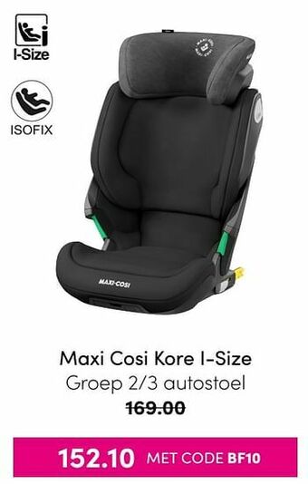 Baby & Tiener Maxi cosi kore i-size autostoel aanbieding