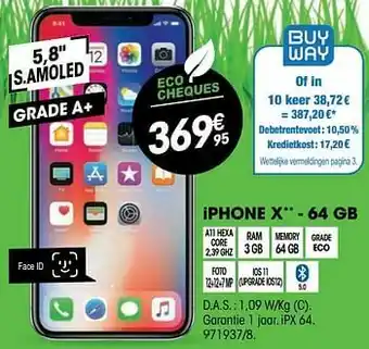 Electro Depot Apple iphone x 64 gb aanbieding