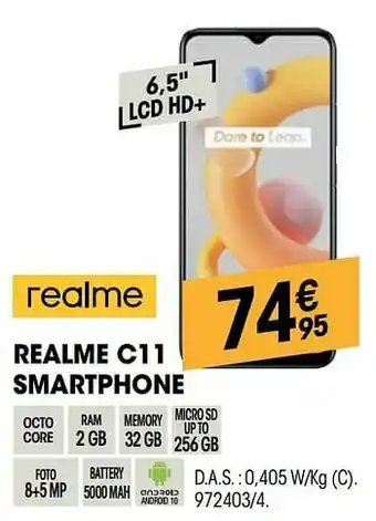 Electro Depot Realme realme c11 smartphone aanbieding