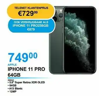 VCD Apple iphone 11 pro 64gb aanbieding