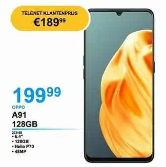 VCD Oppo a91 128gb aanbieding