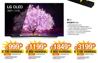 Expert LG 4K LED TV C16LA 122cm aanbieding