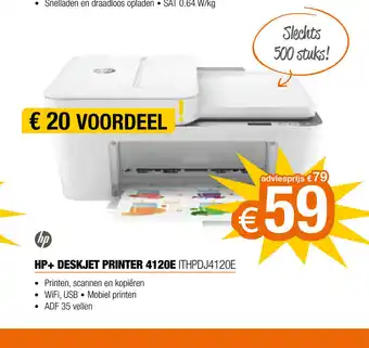 Expert HP+ Deskjet Printer 4120E ITHPDJ4120E aanbieding