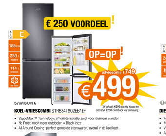 Expert Samsung Koel-Vriescombi S1RB34T602EB1EF aanbieding