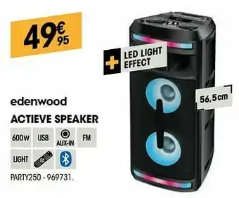 Electro Depot Edenwood actieve speaker party250 aanbieding