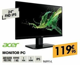 Electro Depot Acer monitor pc aanbieding