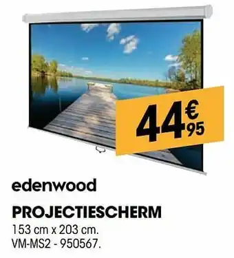 Electro Depot Edenwood projectiescherm vm-ms2 aanbieding