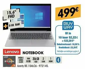 Electro Depot Lenovo notebook 15alc6 aanbieding