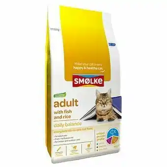 Zooplus 2kg Adult Vis & Rijst Daily Balance Smolke Kattenvoer aanbieding