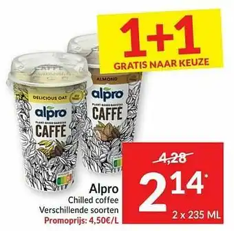 Intermarché Alpro chilled coffee aanbieding